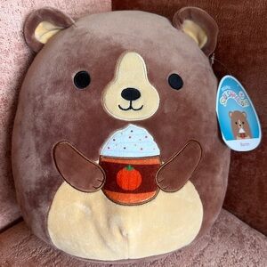 Squishmallows 12 in Baron the Bear with Pumpkin Spice Latte Walgreens Exclusive
